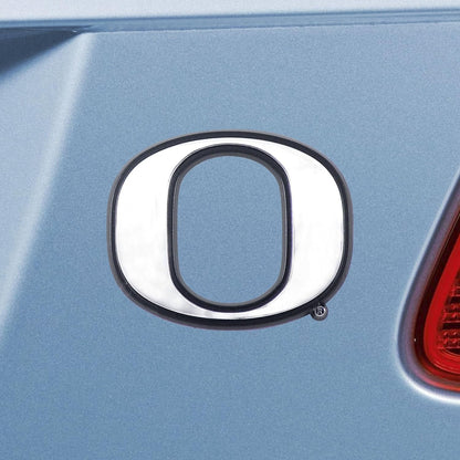 University of Oregon Ducks Solid Metal Raised Auto Emblem Decal Adhesive Backing