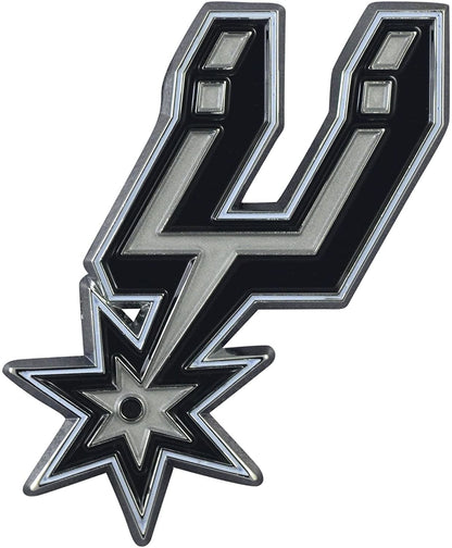 San Antonio Spurs Solid Metal Color Auto Emblem