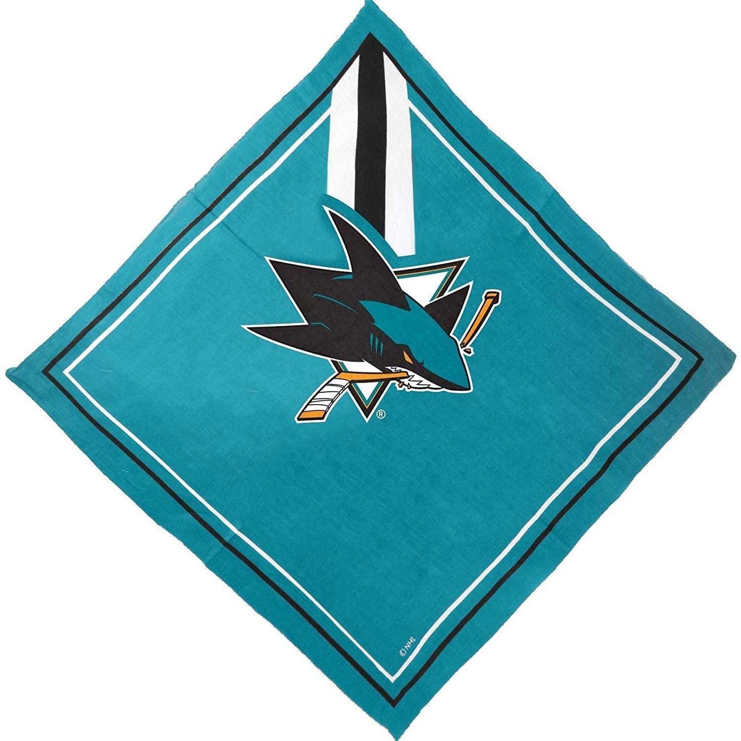 Rico Industries, Inc. San Jose Sharks Bandana Lightweight Traditional Fandana Beanie Headband Ninja Hockey