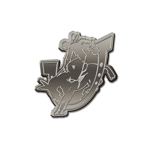 Rico Industries NCAA Southern Arkansas Muleriders Antique Auto Emblem Antique Nickel Auto Emblem for Car/Truck/SUV
