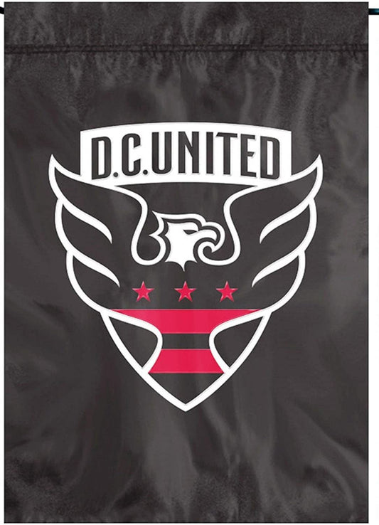 DC United MLS Premium Garden Flag Banner, Embroidered, 13x18 Inch