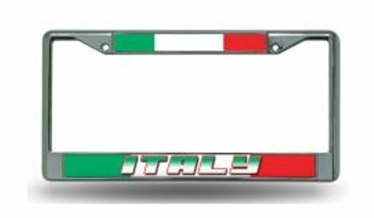 FIFA Italy Chrome Metal License Plate Tag Frame Cover World Cup Soccer Football