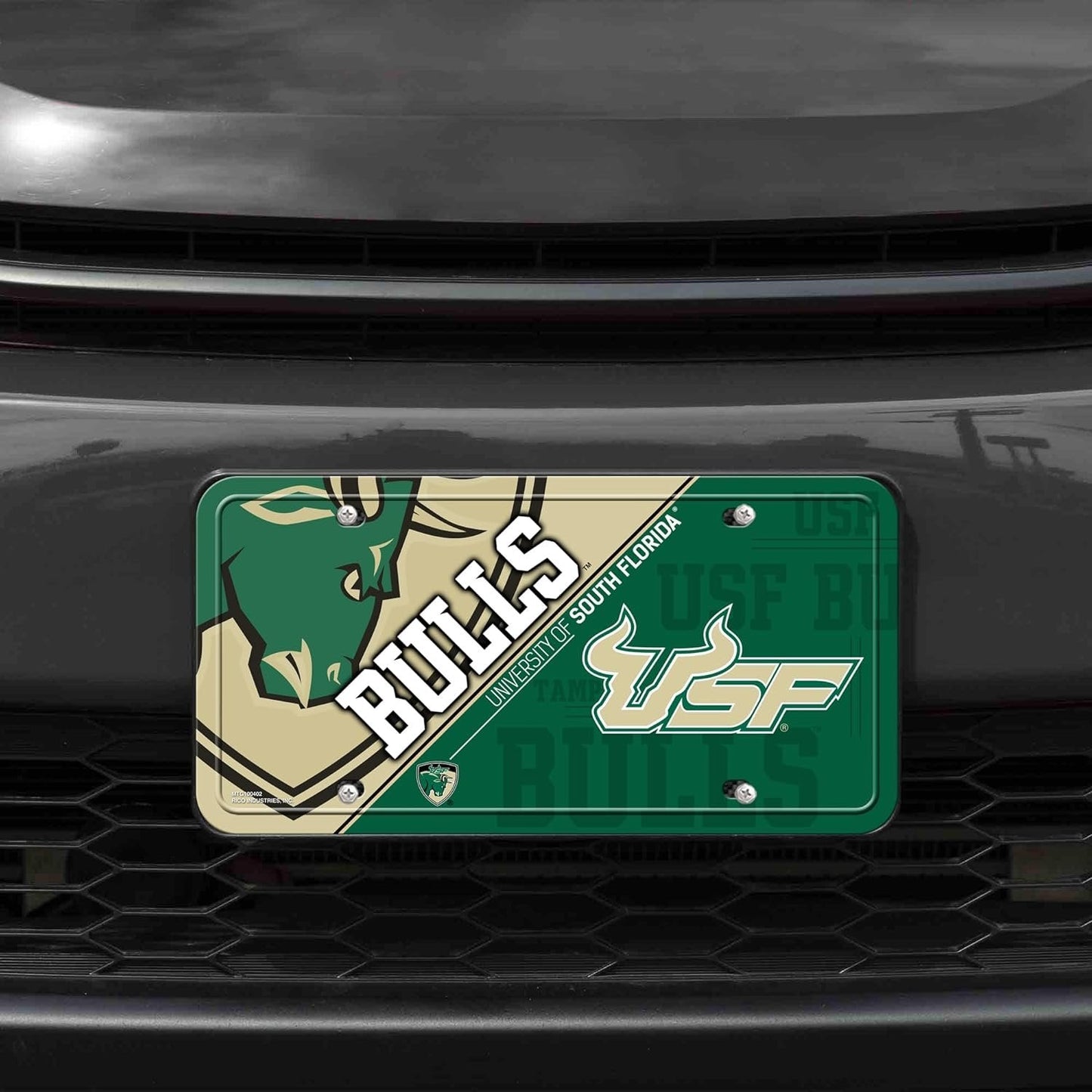 University of South Florida Bulls USF Metal Tag License Plate, 12x6 Inch, Pre-drilled Holes