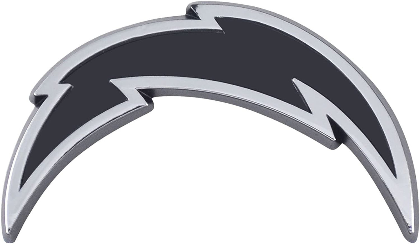 Los Angeles Chargers Solid Metal Raised Auto Emblem Decal Adhesive Backing