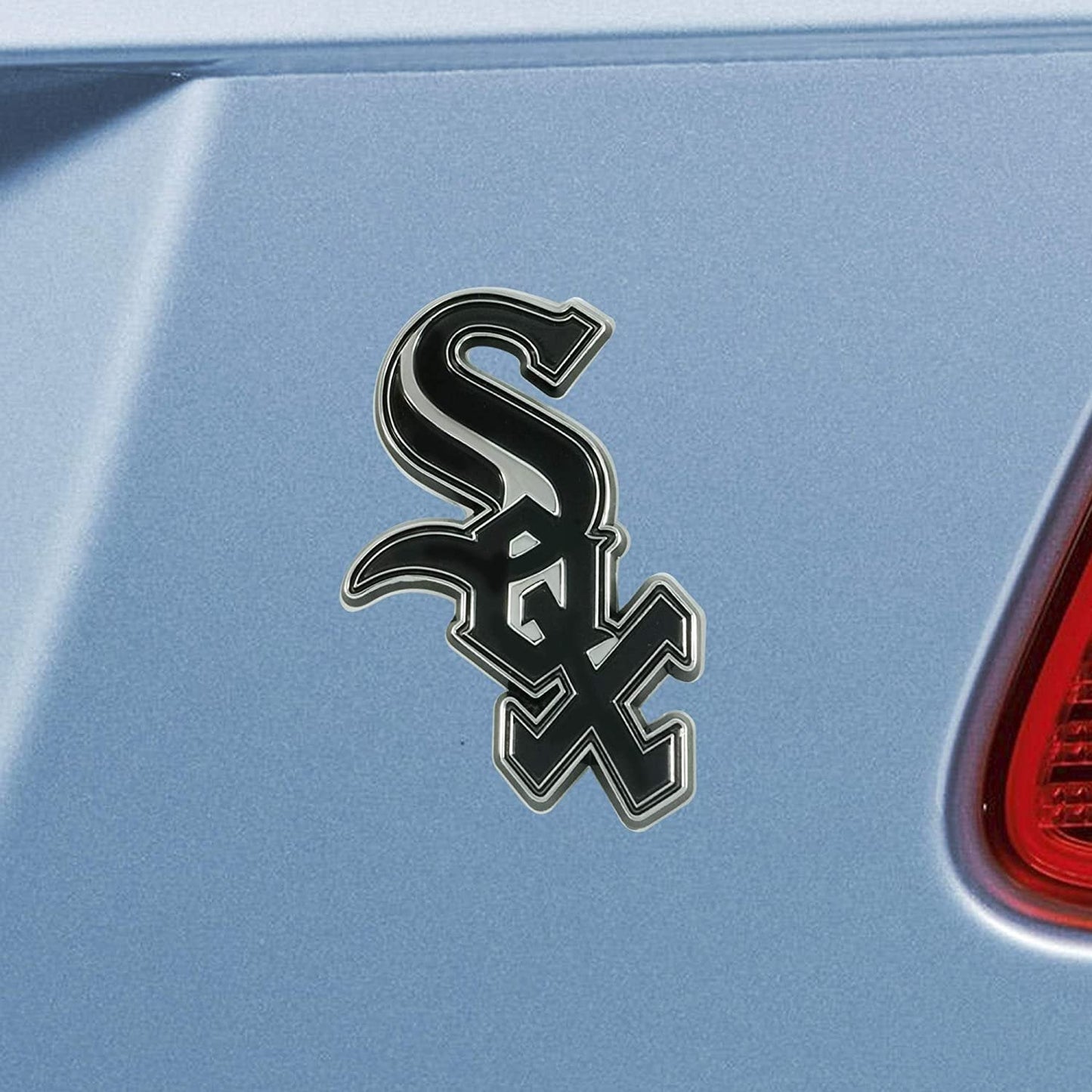 Chicago White Sox Solid Metal Raised Auto Emblem Decal Adhesive Backing