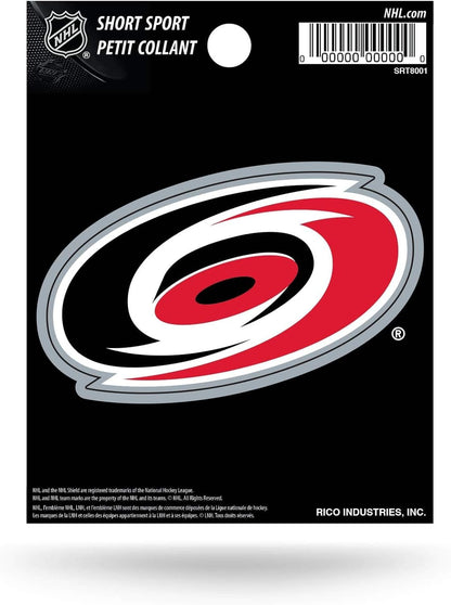 Carolina Hurricanes 3 Inch Decal Sticker, Flat Vinyl, Die Cut, Full Adhesive Backing