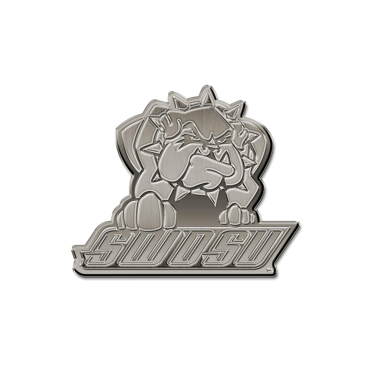 Rico Industries NCAA Southwestern Oklahoma State Bulldogs Antique Auto Emblem Antique Nickel Auto Emblem for Car/Truck/SUV