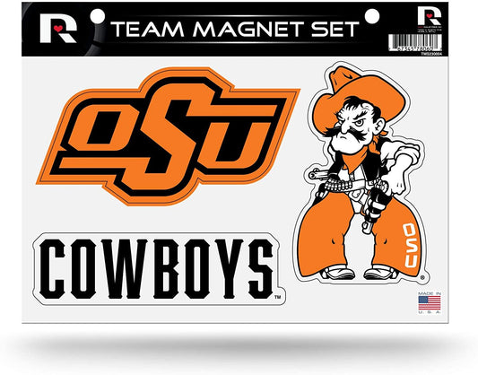 Oklahoma State University Cowboys Multi Magnet Sheet Shape Cut 8x11 Inch