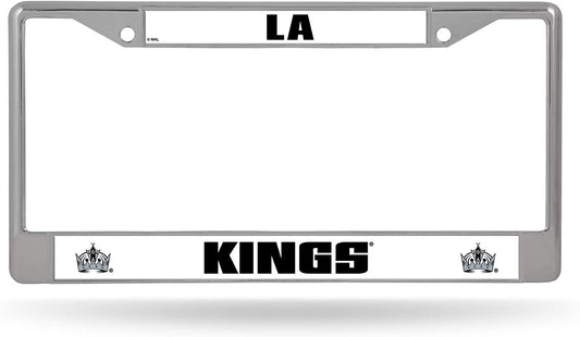Los Angeles Kings Premium Metal License Plate Frame Chrome Tag Cover, 12x6 Inch