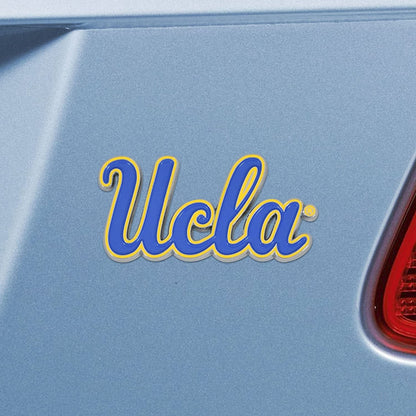 UCLA Bruins Premium Solid Metal Raised Auto Emblem, Shape Cut, Adhesive Backing
