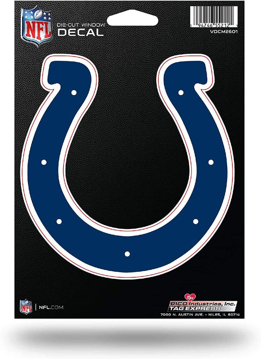 Indianapolis Colts 5 Inch Die Cut Decal Sticker Full Adhesive Backing