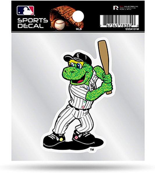 Chicago White Sox Mascot Logo Premium 4x4 Decal with Clear Backing Flat Vinyl Auto Home Sticker Baseball