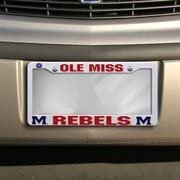 Mississippi Rebels Plastic Tag License Plate Tag Frame
