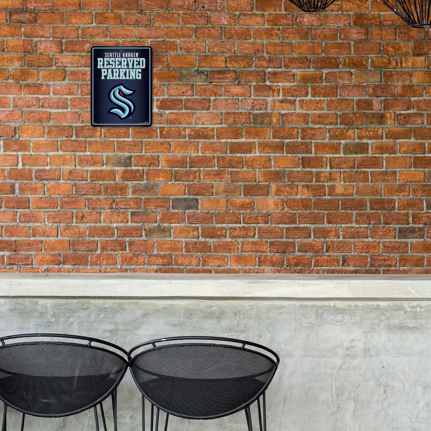 Seattle Kraken Metal Parking Wall Sign, 8.5x11 Inch
