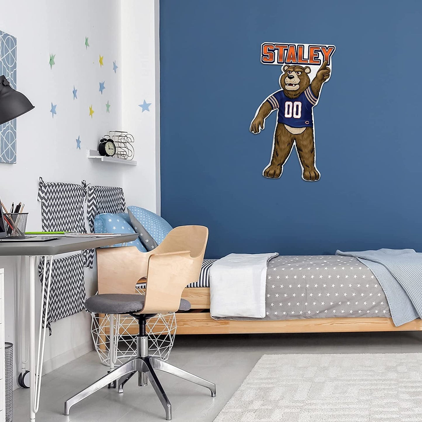 Chicago Bears Pennant Mascot Logo 18 Inch Soft Felt