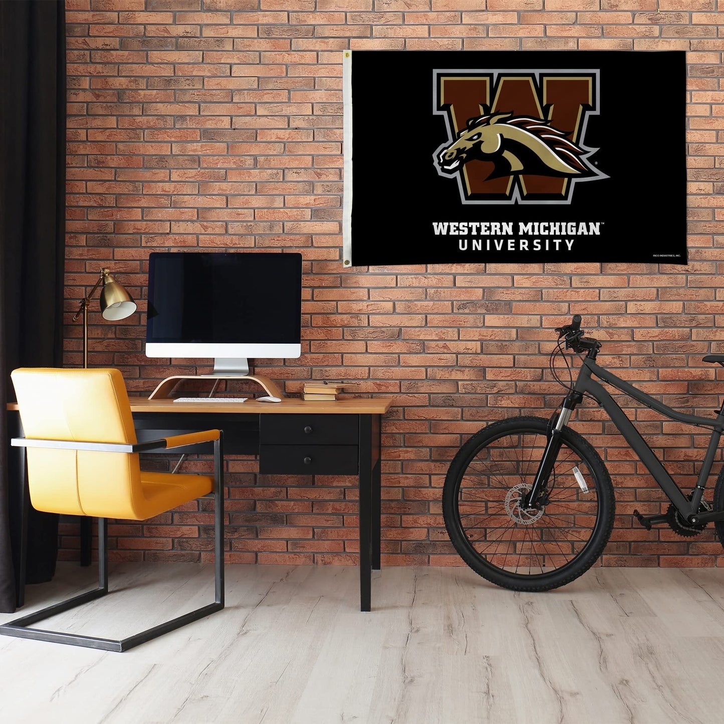 Western Michigan University Broncos Premium 3x5 Flag Banner Metal Grommets Outdoor Indoor