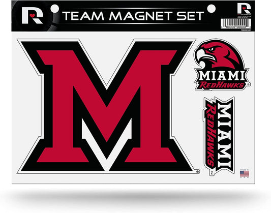 Miami Ohio RedHawks University of Multi Magnet Sheet Shape Cut 8x11 Inch