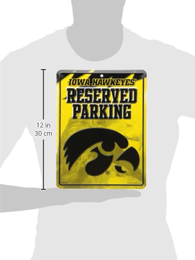 Iowa Hawkeyes Metal Parking Sign