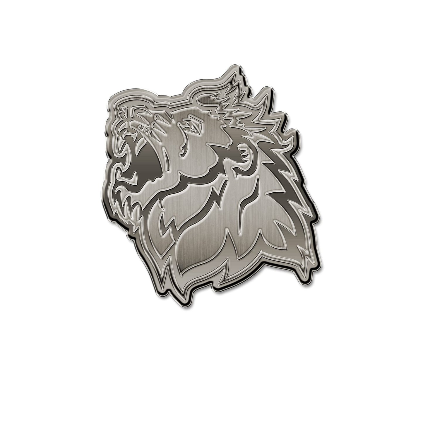 Rico Industries NCAA Missouri Southern State Lions Antique Auto Emblem Antique Nickel Auto Emblem for Car/Truck/SUV