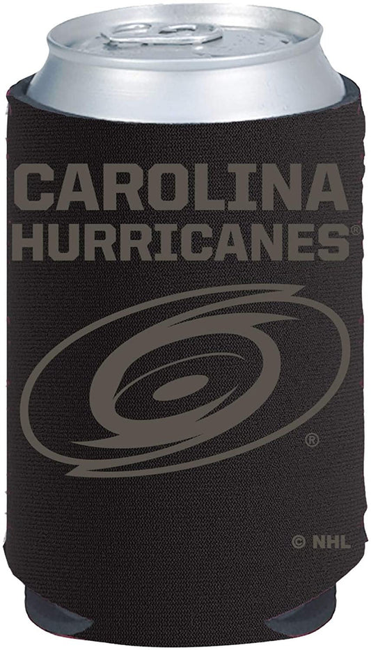Hurricanes Tonal Black Design 2-Pack 12oz CAN Neoprene Beverage Insulator Holder Cooler Hockey