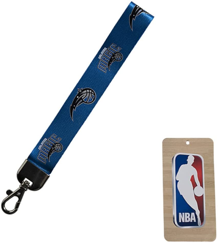 Orlando Magic Wristlet Lanyard Keychain, Double Sided, Team Color, 9 Inch
