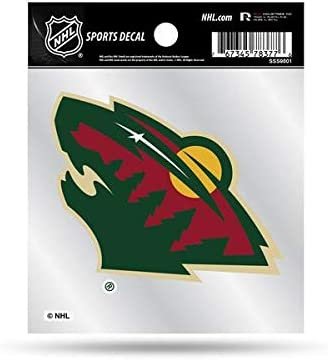 Minnesota Wild Primary Logo 4x4 Decal Sticker Clear Backing