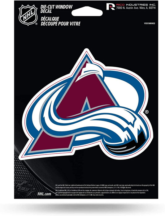 Colorado Avalanche 5 Inch Sticker Decal, Shape Cut, Flat Vinyl, Peel & Stick Application