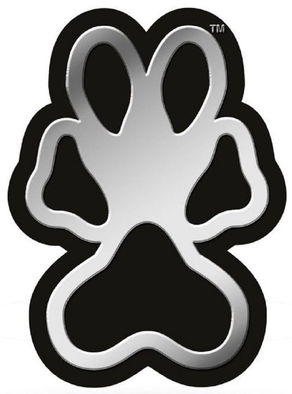 Texas Christian University Horned Frogs TCU Auto Emblem, Silver Chrome Color, Raised Molded Plastic, 3.5 Inch, Adhesive Tape Backing