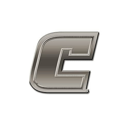 Rico Industries NCAA Tennessee-Chattanooga Mocs Antique Auto Emblem Antique Nickel Auto Emblem for Car/Truck/SUV