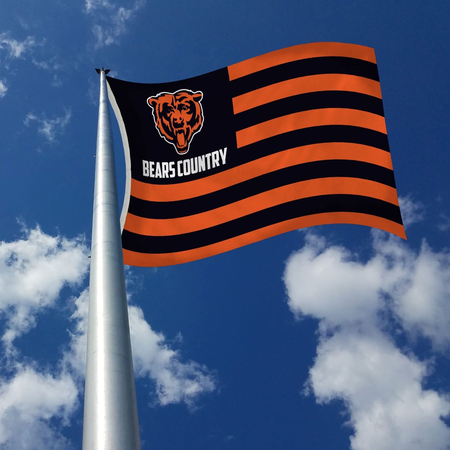 Rico Industries NFL Chicago Bears Country 3' x 5' Banner Flag 3' x 5' Banner Flag Single Sided - Indoor or Outdoor - Home Décor
