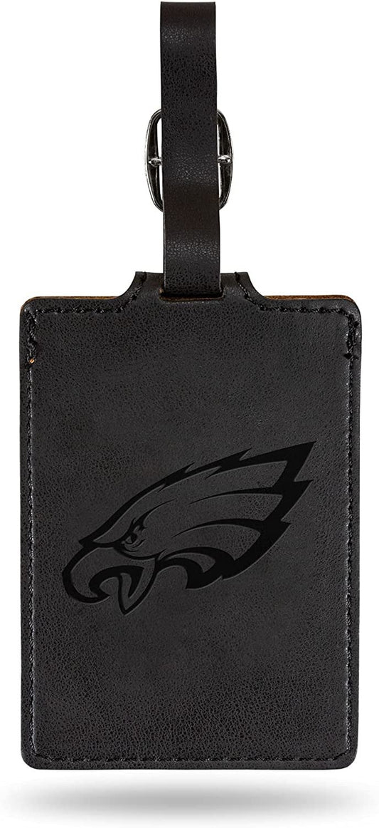 Philadelphia Eagles Luggage Bag Tag Laser Engraved Ultra Suede Includes ID Card
