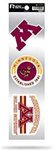 Minnesota Golden Gophers 3 Piece Retro Spirit Decals Premium Throwback Stickers