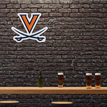 University of Virginia Cavaliers Soft Felt Pennant, Primary Design, Shape Cut, 18 Inch, Easy To Hang