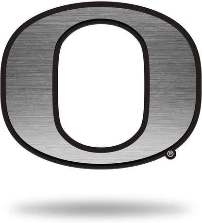 University of Oregon Ducks Solid Metal Auto Emblem Antique Nickel for Car/Truck/SUV