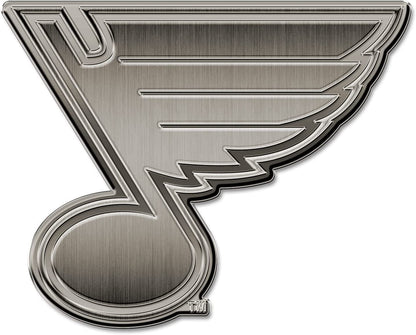 St Louis Blues Auto Emblem Solid Metal Antique Style