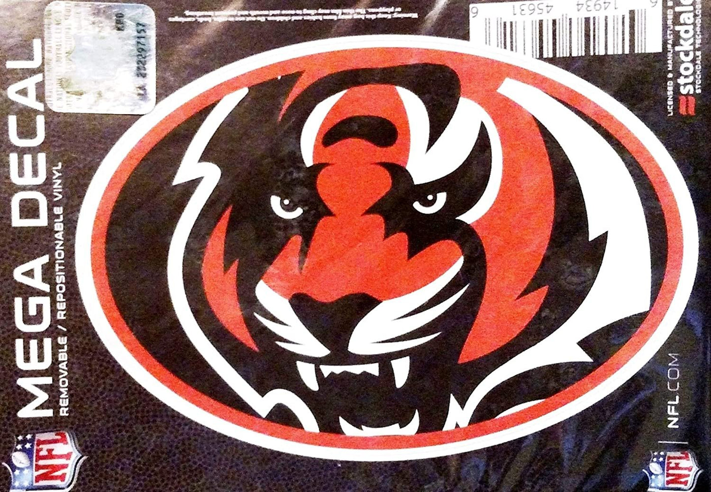 Rico Industries, Inc. Bengals 5" Decal Mega Logo Design Flat Vinyl Die Cut Sticker Emblem Auto Home Football