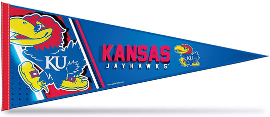 Kansas Jayhawks Pennant 12x30 Inch Soft Felt University of