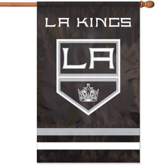 Los Angeles Kings 28x44 Inch Premium Banner Flag Double Sided Applique Embroidered
