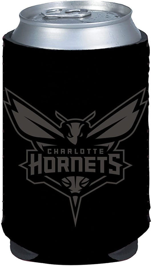 Charlotte Hornets 2-Pack Black Tonal CAN Beverage Insulator Neoprene Holder Cooler Decal Basketball