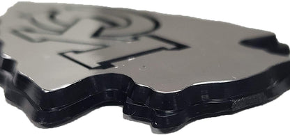 Maryland Terrapins Premium Solid Metal Auto Emblem Chrome