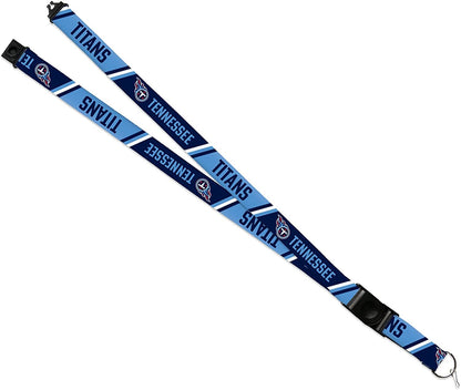 Tennessee Titans Lanyard Keychain Double Sided Breakaway Safety Design Adult 18 Inch