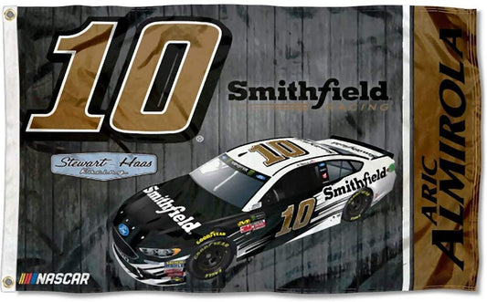 Aric Almirola #10 2018 CAR Design 3x5 Flag w/Grommets Outdoor House Banner Nascar Racing