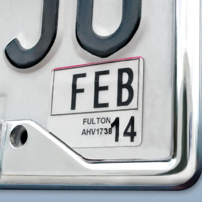 Houston Astros Metal License Plate Frame Tag Cover Chrome 6x12 Inch