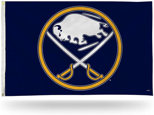 Buffalo Sabres Premium 3x5 Feet Flag Banner, Logo Design, Metal Grommets, Outdoor Use, Single Sided