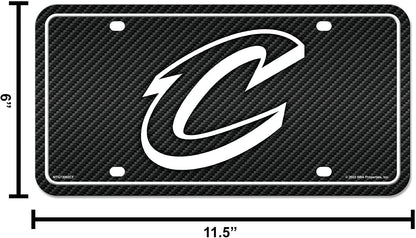 Cleveland Cavaliers Metal Tag License Plate Aluminum Novelty Carbon Fiber Design 12x6 Inch