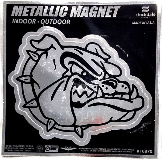 Gonzaga University Bulldogs  6 Inch Magnet Metallic Chrome Shimmer Design