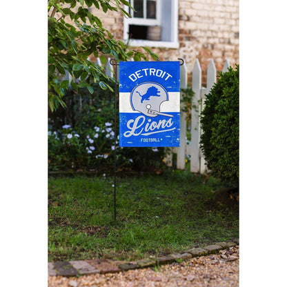 Detroit Lions Premium Double Sided Garden Flag Banner, Vintage Design, Linen, 13x18 Inch, Outdoor, Display Pole Sold Separately