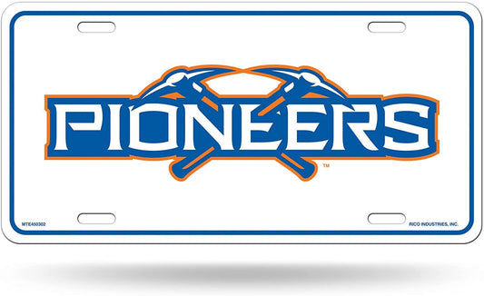 University of Wisconsin Platteville Pioneers Metal Auto Tag License Plate, Name Design, 6x12 Inch
