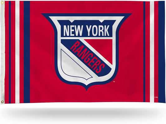 Rico Industries NHL New York Rangers Alternate 3' x 5' Banner Flag 3' x 5' Banner Flag Single Sided - Indoor or Outdoor - Home Décor
