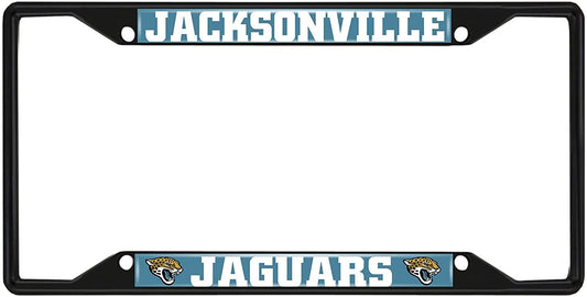 Fanmats NFL Jacksonville Jaguars Black Metal License Plate Frame